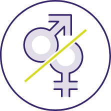 Male and female symbols icon