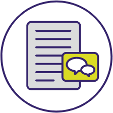 Discussion guide icon