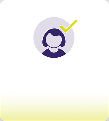 Person with checkmark icon