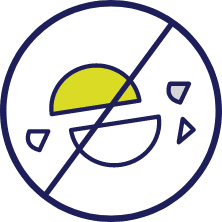 Do not chew or break icon